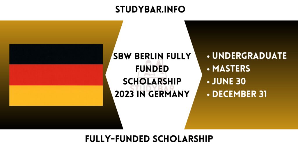 SBW Berlin Fully Funded Scholarship 2023 In Germany