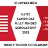 Gates Cambridge Fully funded Scholarship 2025