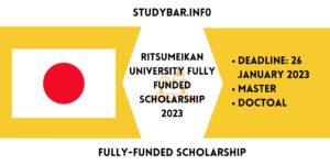 Ritsumeikan University Fully Funded Scholarship 2023