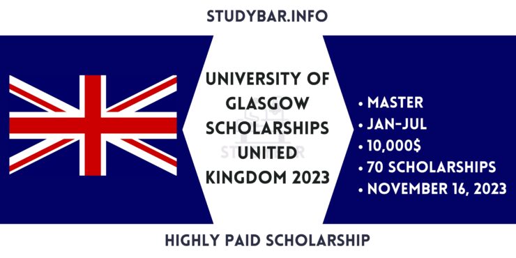 University of Glasgow Scholarships United Kingdom 2023