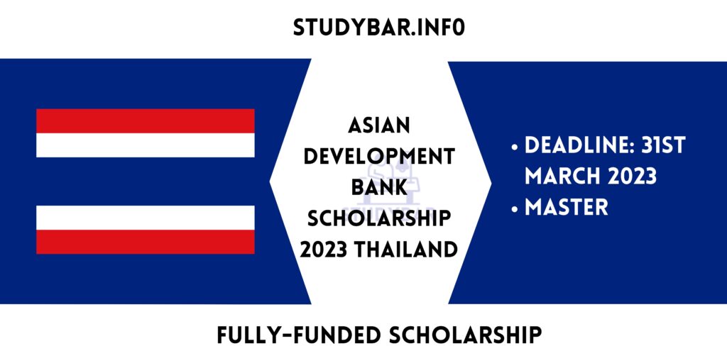 Asian Development Bank Scholarship 2023 Thailand