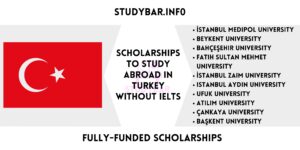 Scholarships To Study Abroad In Turkey Without IELTS