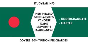 Merit-based Scholarships at Notre Dame University Bangladesh