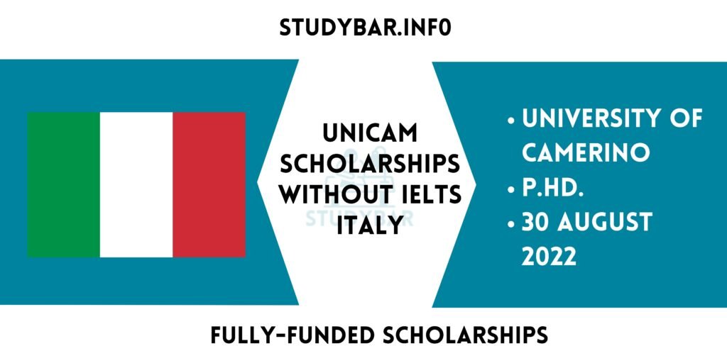 UNICAM Scholarships Without IELTS Italy