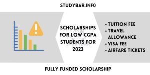Scholarships for LOW CGPA Students