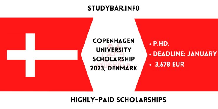 Copenhagen University scholarship 2023, Denmark