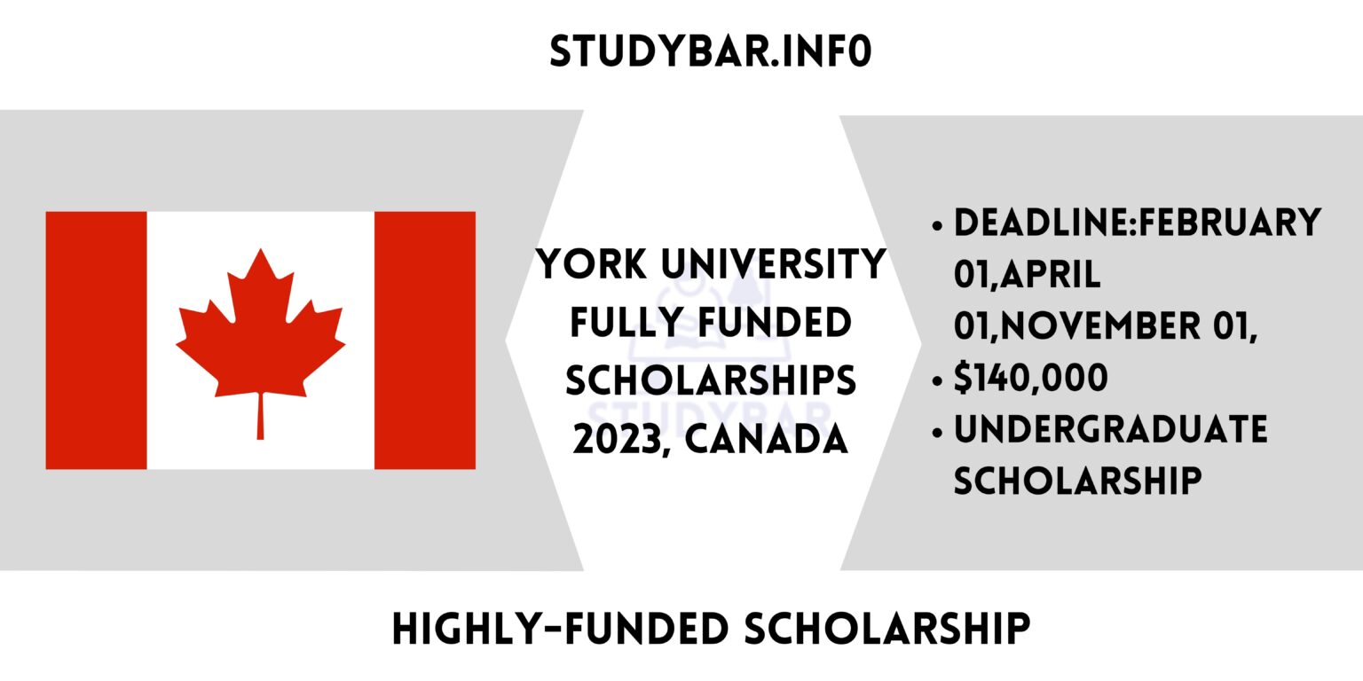 York University Scholarships Fully Funded 2023, Canada