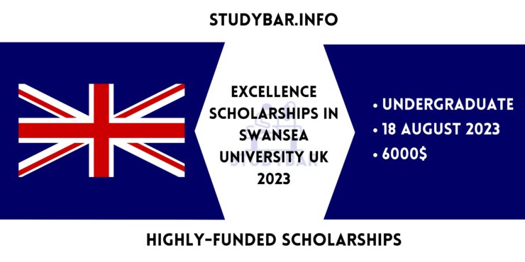 Excellence Scholarships in Swansea University UK 2023