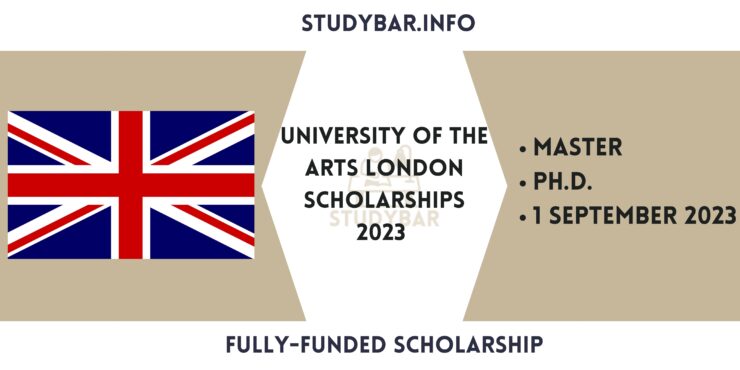 University of the Arts London Scholarships 2023 