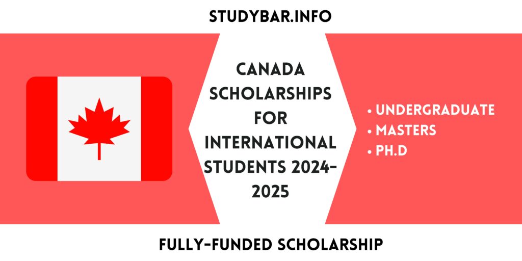 Canada Scholarships for International Students 2024-2025